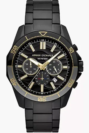 Armani Exchange – Chronograph für Herren aus schwarzem Edelstahl, AX1963