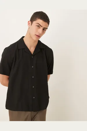 Abercrombie & Fitch – Kurzärmliges Leinenhemd in