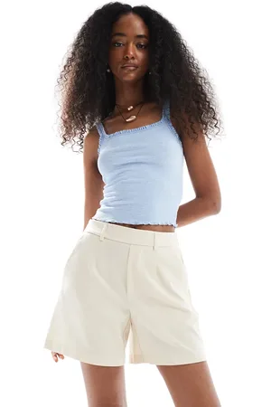 Object – Elegante Shorts in Cremeweiß mit elastischer Rückseite