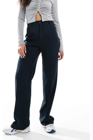 Pull&Bear – Elegante Hose in mit hohem Bund