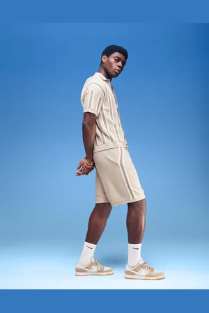 ASOS – Strukturierte Oversize-Shorts aus Strick in Beige, Kombiteil