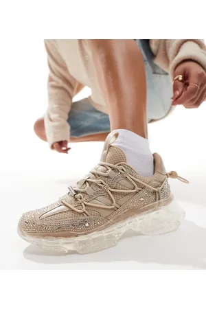 Steve Madden – Magneto-R-E – Verzierte Sneaker in Roségold