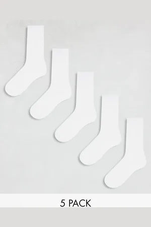 ASOS – 5er-Pack Knöchelsocken in mit hohem Baumwollanteil