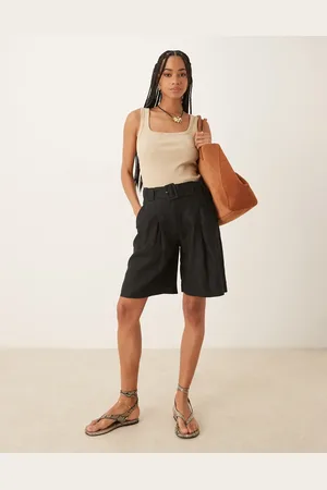 MANGO – Bermudashorts aus Leinen in