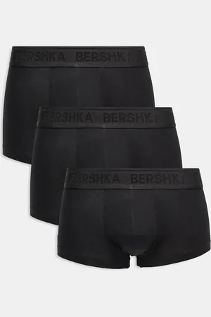 Bershka – 3er-Pack Boxershorts in mit farblich abgesetztem Bund