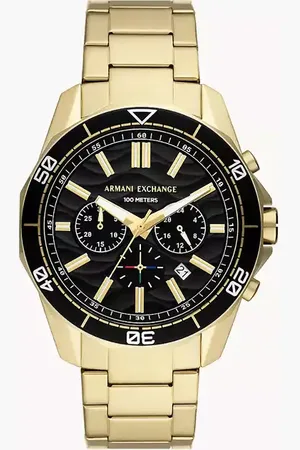 Armani Exchange – AX1958 – Chronograph für Herren aus Edelstahl in Goldoptik