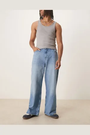 Reclaimed – Weite Baggy Jeans in Bleach-Waschung