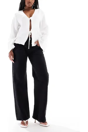 Pull&Bear – Straight Jeans in mit niedrigem Bund