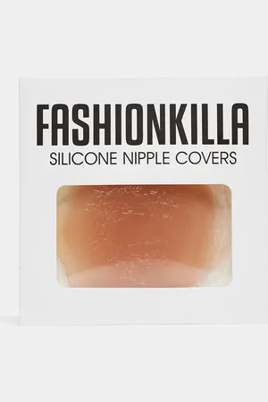 Fashionkilla – Selbstklebende Brustwarzen-Abdeckungen aus Silikon in Beige