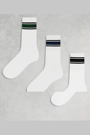Bershka – 3er-Pack Socken in mit Streifen