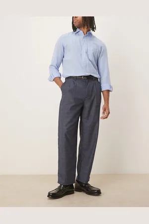 ASOS – Locker geschnittene, elegante Skater-Hose in Blau