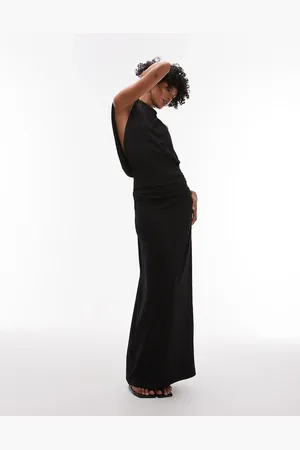MANGO – Ärmelloses Maxikleid in mit tief ausgeschnittenen Seiten