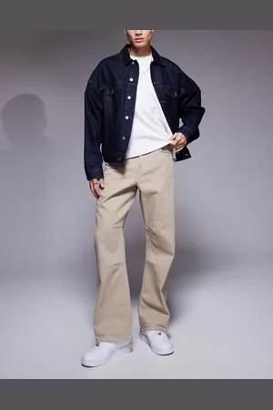 Good For Nothing – Jeans in Taupe mit unversäubertem Saum