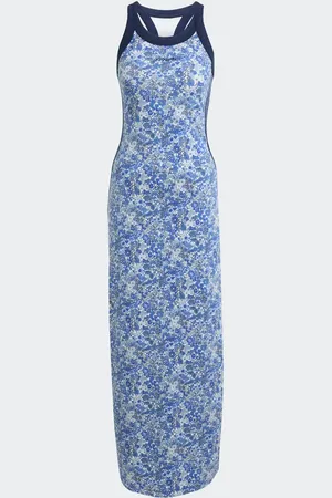 adidas X liberty london – Farblich abgestimmtes Maxikleid in /Kalkweiß/Amb