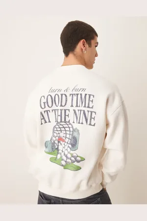 Abercrombie & Fitch – Sweatshirt in mit Golfmotiv am Rücken