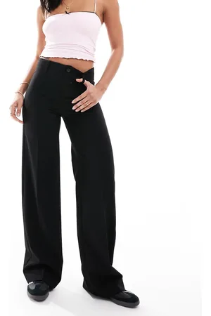 Bershka – Elegante Hose in mit hohem Bund und weitem Schnitt
