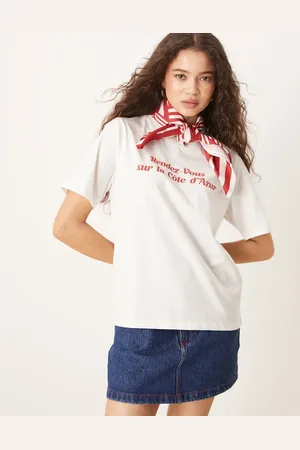MANGO – T-Shirt in mit „Rendez-Vous“-Print