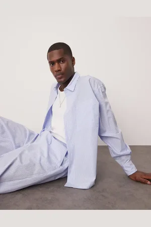 ASOS – Kastiges Oversize-Hemd in mit Streifen, Kombiteil