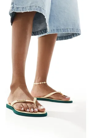 Havaianas – Schmale, spitz zulaufende Zehenstegsandalen in Pantanal-Grün