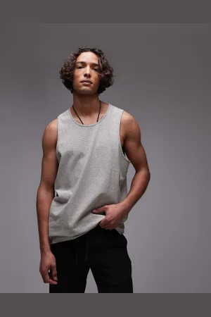 Topman – Trägertop in Ecru mit feinem Streifenmuster