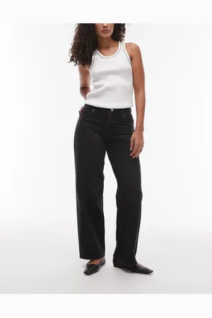 Topshop Hourglass – Cinch – Locker geschnittene Jeans in verwaschenem