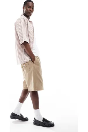 Carhartt – Floyd – Überfärbte Jorts in Beige