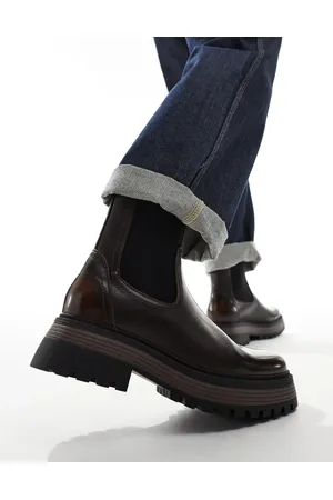 ASOS – Chelsea-Stiefel in mit dicker Sohle