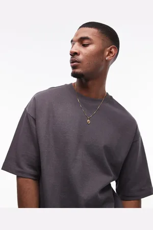 Topman – Oversize-Shorts aus Leinenmix in Anthrazit