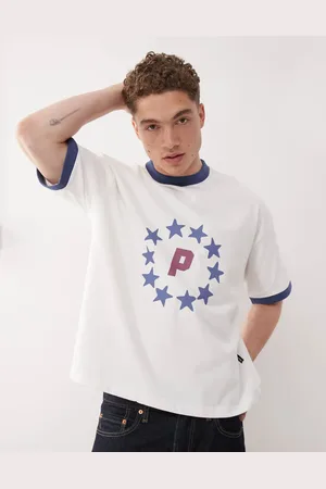Prohibited – T-Shirt in Weiß mit Stern-Logo in