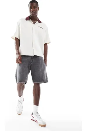 JACK & JONES – Tony – Locker geschnittene Jeansshorts in schwarzer Waschung