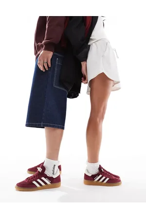 adidas – Handball Spezial – Sneaker aus burgunderfarbenem Cord
