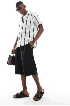 JACK & JONES – Jersey-Shorts in mit Bundfalten