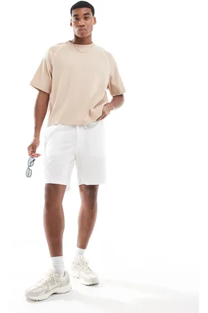 JACK & JONES – Shorts aus Leinenmix in