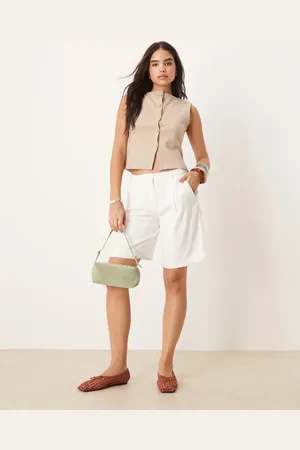 Abercrombie & Fitch – Bermudashorts in mit mittelhohem Bund