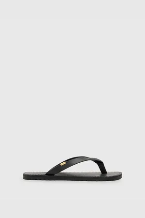 AllSaints – Sydney – Zehenstegsandalen aus Leder in