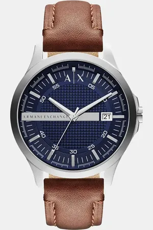 Armani Exchange – AX2133 – Uhr mit braunem Lederarmband
