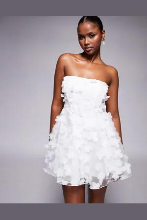 Jaded Rose – Korsett-Minikleid in mit 3D-Blüten