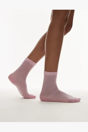 Topshop – Transparente, gerippte Socken in