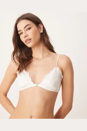 Abercrombie & Fitch – BH-Oberteil in mit Spitzenbesatz