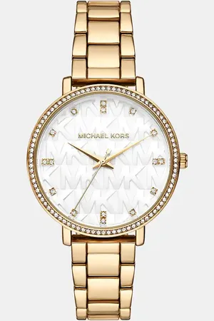 Michael Kors – Pyper – Armbanduhr in Goldoptik mit drei Zeigern und Legierung