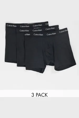 Calvin Klein – 3er-Pack Boxershorts aus Baumwoll-Stretch in mit Logobund