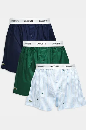 Lacoste – Gewebte Boxershorts im 3er-Pack, mehrfarbig