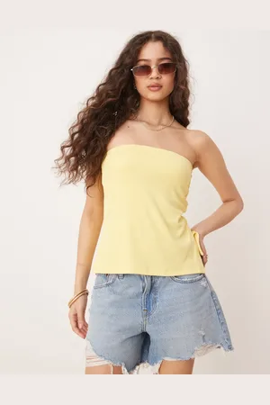 Abercrombie & Fitch – Schlauchoberteil in mit Knopfdetail