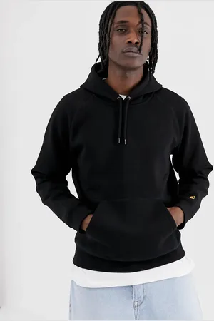 Carhartt – Chase – Schwarzes Sweatshirt mit Kapuze