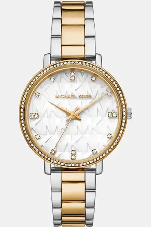 Michael Kors – Pyper – Uhr mit zweifarbiger Legierung in Goldoptik und Silberoptik mit drei Zeigern