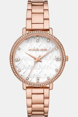 Michael Kors – Pyper – Uhr in Roségoldoptik mit drei Zeigern und Legierung