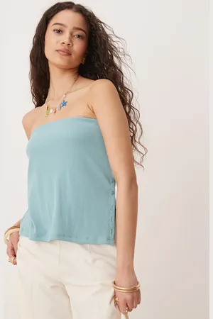 Abercrombie & Fitch – Schlauchoberteil in mit Knopfdetail