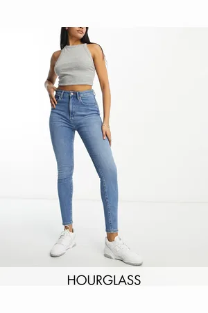 ASOS Hourglass – Ultimate – Skinny-Jeans in Mittelblau
