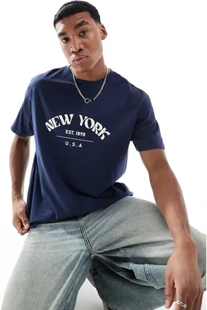 Another Influence – Oversize-T-Shirt in mit „New York“-Slogan