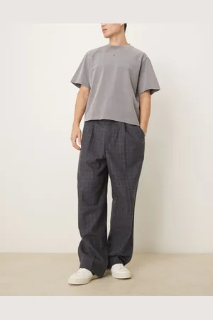 ASOS – Karierte Hose mit weitem Bein